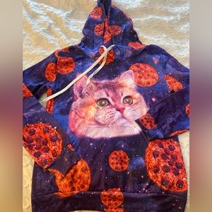 Cat pizza hoodie